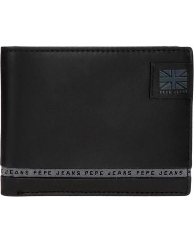 CARTERA BIFOLD PEPE JEANS NEGRA CON MONEDERO NAN