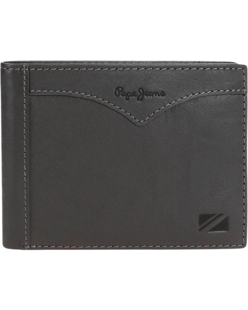 PEPE JEANS BIFOLD GELDBÖRSE ANTHRAZITGRAU MIT MÜNZFACH NAN