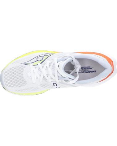 SAUCONY ENDORPHIN SPEED 5 S21007-243 WHITE-CITRON RUNNING SHOES WHITE-CITRON
