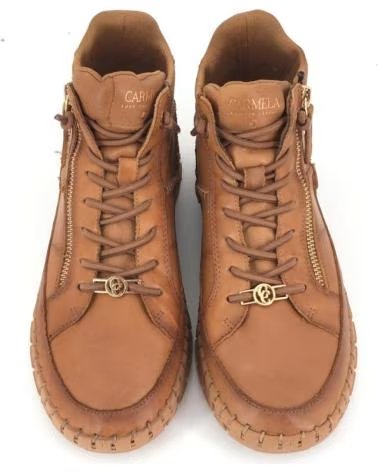 CARMELA ZAPATILLAS MUJER MODELO 162708C COLOR MARRON CAMEL
