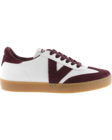 ZAPATILLAS VICTORIA BERLIN CICLISTA 1126207 CLÁSICAS BLANCA Y BURDEOS AZUL