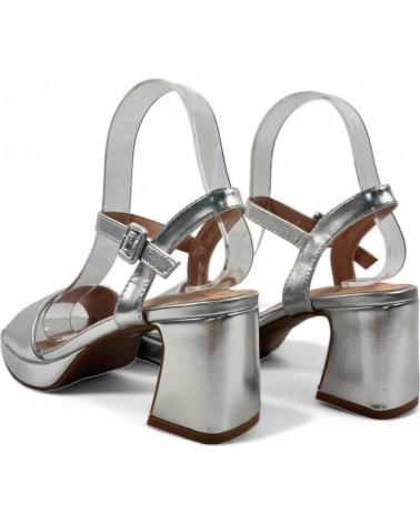 TIMBOS SANDALIA TACON FIESTA DE MUJER PLATA 132139 PLATEADO