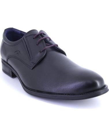 FLUCHOS 8410 SCHNÜRSCHUHE AUS LEDER SCHWARZ NEGRO