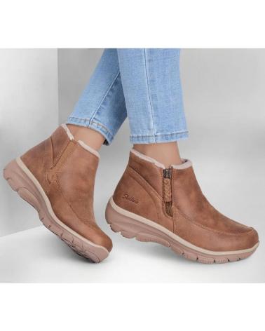 SKECHERS STIVALETTO IN PELLE 168031 MARRONE CUERO