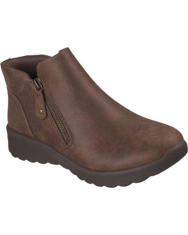 STIVALETTI SKECHERS 158952 MARRONI CON CERNIERA MARRON