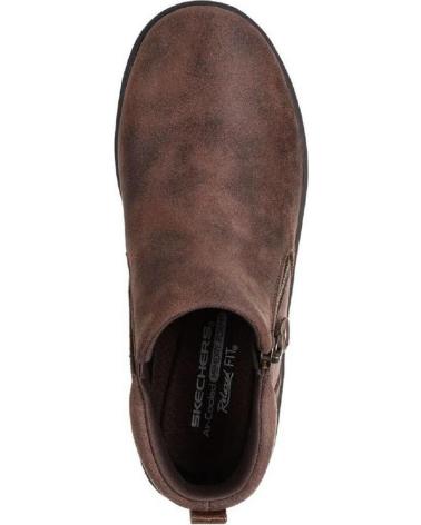 STIVALETTI SKECHERS 158952 MARRONI CON CERNIERA MARRON