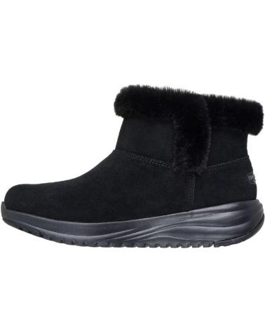 SKECHERS 144775 STIVALI IN CAMOSCIO NERO NEGRO