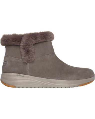 SKECHERS 144775 STIVALI IN CAMOSCIO TAUPE TAUPE