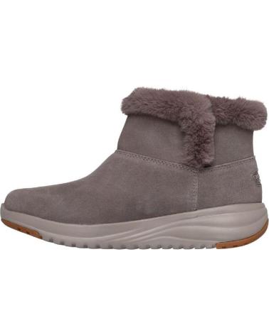 SKECHERS 144775 STIVALI IN CAMOSCIO TAUPE TAUPE