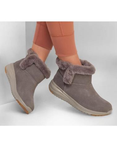 SKECHERS 144775 STIVALI IN CAMOSCIO TAUPE TAUPE