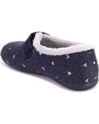 CABRERA 3202 HAUSSCHUHE MARINEBLAU MIT KLETTVERSCHLUSS AZUL MARINO