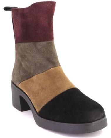 KAMINA S1202 BOTINES DE ANTE SERRAJE MULTICOLOR MULTICOLOR