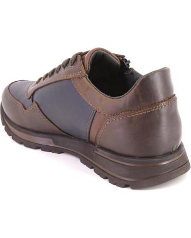 BASKETS CASUAL EN CUIR MARRON ZEN 75003 CUERO