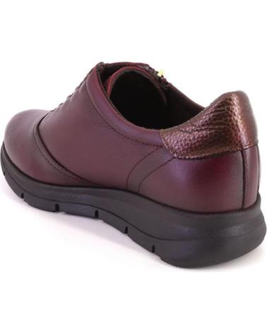 KAOLA 6145 SCARPE IN PELLE BORDEAUX CON CERNIERA E LACCI BURDEOS