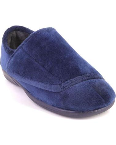 DEVALVERDE 3547 NAVY BLUE INDOOR SLIPPERS WITH ADJUSTABLE CLOSURE AZUL MARINO