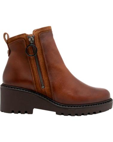 PORRONET BOTINES PLANOS MUJER 4744 CUERO MARRóN