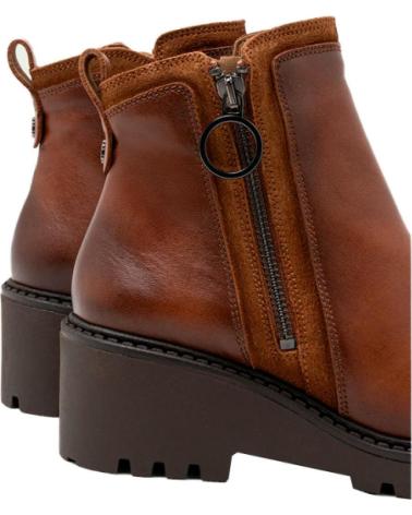 PORRONET BOTINES PLANOS MUJER 4744 CUERO MARRóN