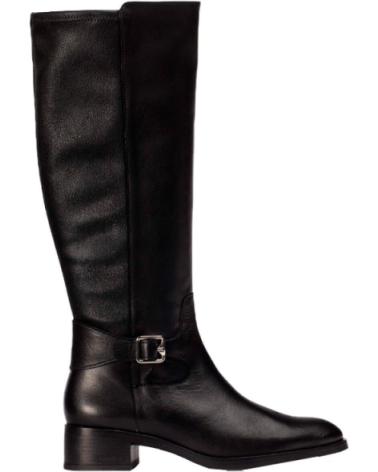 WONDERS BOTAS PLANAS MUJER 1802 NEGRO
