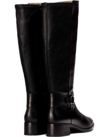 WONDERS BOTAS PLANAS MUJER 1802 NEGRO