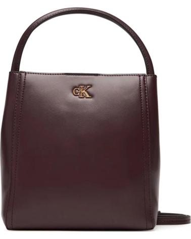 BANDOLERA CALVIN KLEIN CK BUCKET CON ASA MARRÓN MARRON