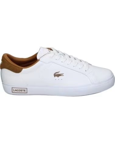 LACOSTE Zapatillas 121-Powercourt-385 en blanco para hombre BLANCO MARRON