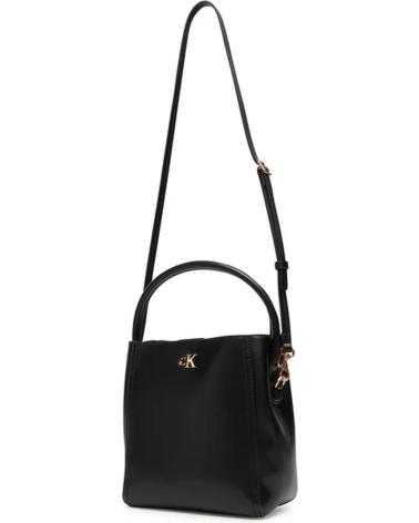 BANDOLERA CALVIN KLEIN CK BUCKET CON ASA NEGRA NEGRO
