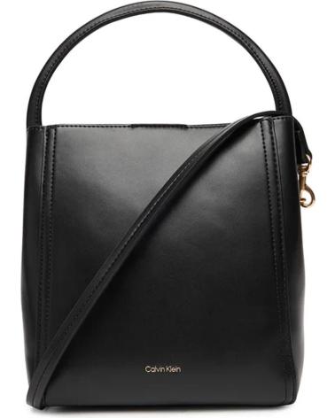 BANDOLERA CALVIN KLEIN CK BUCKET CON ASA NEGRA NEGRO