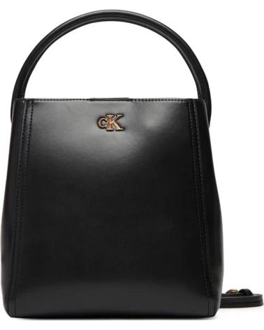 BANDOLERA CALVIN KLEIN CK BUCKET CON ASA NEGRA NEGRO