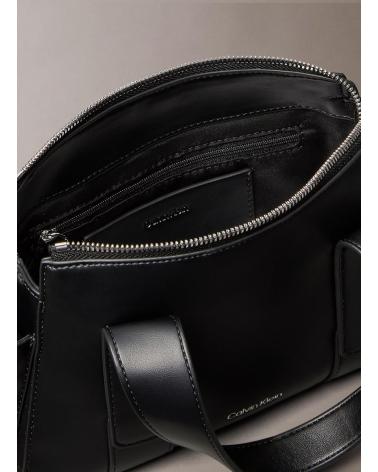 CALVIN KLEIN WEBBING STRAP POCKET BAG CROSSBODY BLACK NEGRO