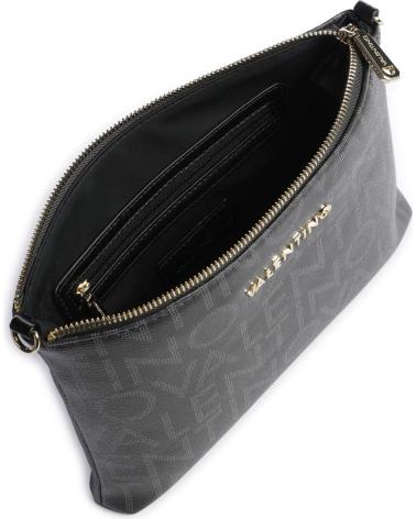 BORSA A TRACOLLA VALENTINO BAGS VBS9IS17 NERA CON LOGO NEGRO