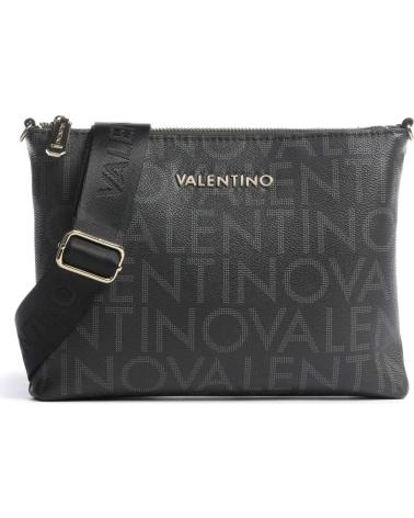 BORSA A TRACOLLA VALENTINO BAGS VBS9IS17 NERA CON LOGO NEGRO