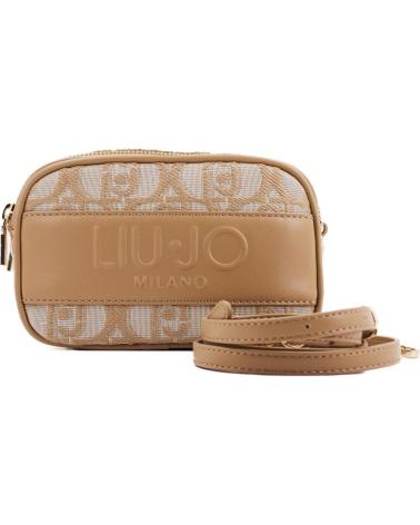 BORSA A TRACOLLA LIU JO S CAMERA CASE MONOGRAM MARRONE CHIARO 60924 60924