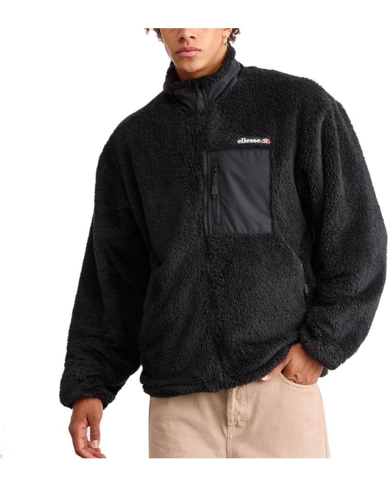 ELLESSE GIACCA CERVACOL SHERPA FLEECE NERA SHZ22305-011 NAN
