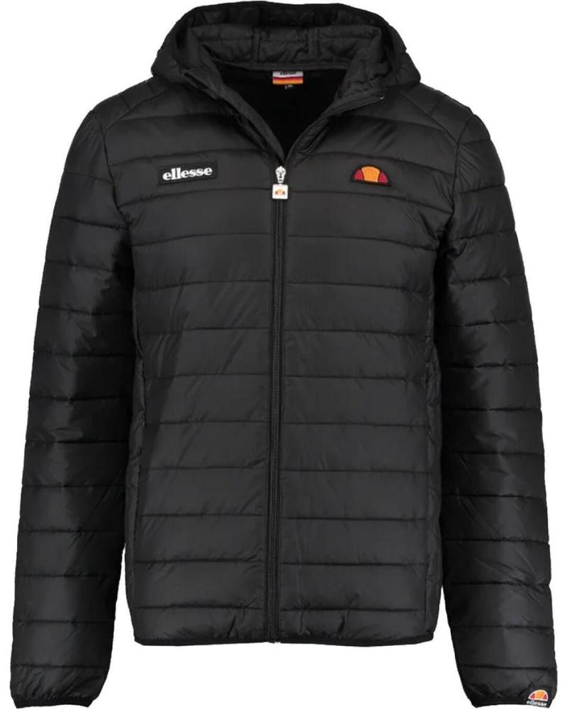 ELLESSE LOMBARDY PADDED JACKE MIT KAPUZE SCHWARZ NEGRO