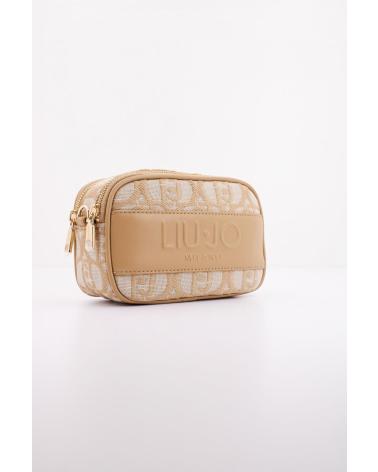 BORSA A TRACOLLA LIU JO S CAMERA CASE MONOGRAM MARRONE CHIARO 60924 60924