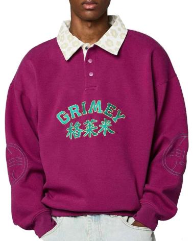 FELPA POLO GRIMEY ROYAL PAW PIQUE BORDEAUX NAN