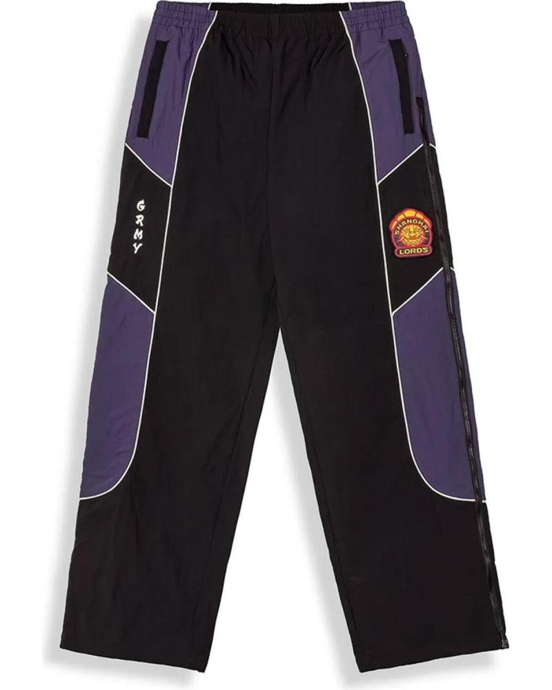 PANTALONI GRIMEY SAMPANS TRACK NERI E VIOLA NAN
