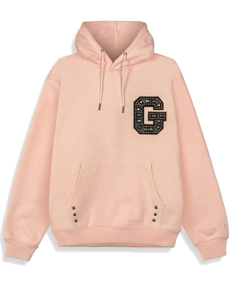 GRIMEY ROYAL PAW HOTFIX HOODIE PINK WITH 'G' LOGO PINK
