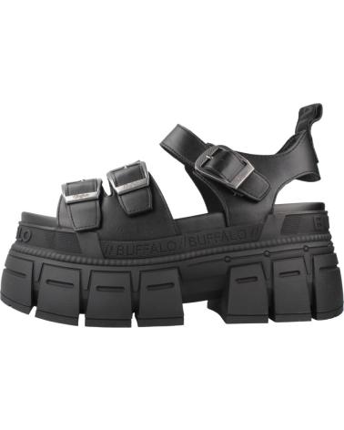 BUFFALO GOSPHER PLATEAU-SANDALEN SCHWARZ BLACK