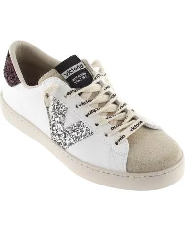 VICTORIA ZAPATILLAS 1126228 EN BLANCO PARA MUJER BURDEOS