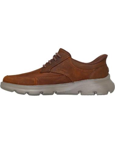 SKECHERS SLIP-INS 205517 AUS BRAUNEM LEDER CUERO