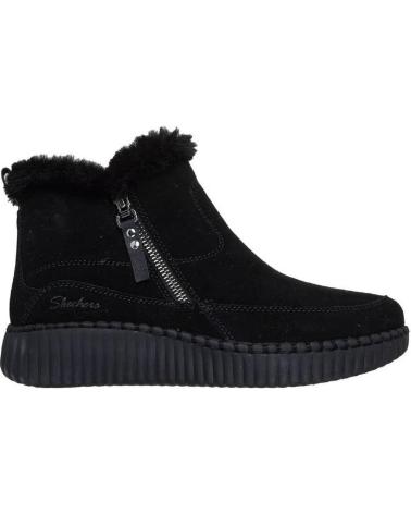 SKECHERS 168108 STIVALI SCAMOSCIATI NERI NEGRO