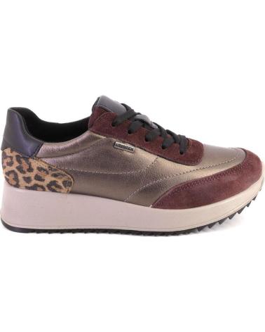 IMAC 858248 ZAPATILLAS CASUAL DE MUJER PIEL BURDEOS