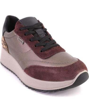 IMAC 858248 ZAPATILLAS CASUAL DE MUJER PIEL BURDEOS