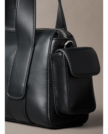 CALVIN KLEIN WEBBING STRAP POCKET BAG CROSSBODY BLACK NEGRO