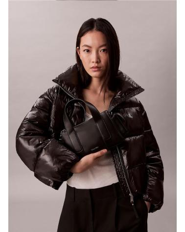 CALVIN KLEIN WEBBING STRAP POCKET BAG CROSSBODY BLACK NEGRO