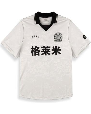 GRIMEY POLO SAMPANS SOCCER JERSEY OFF-WHITE CON CUELLO NEGRO Y ESTAMPADO GRÁFICO OFF WHITE