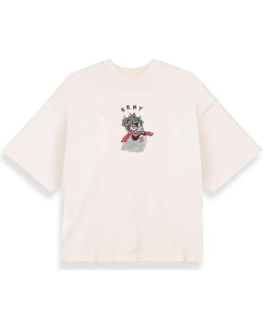 GRIMEY CAMISETA BOXY SAMPANS MARFIL LIGHT GREY NAN