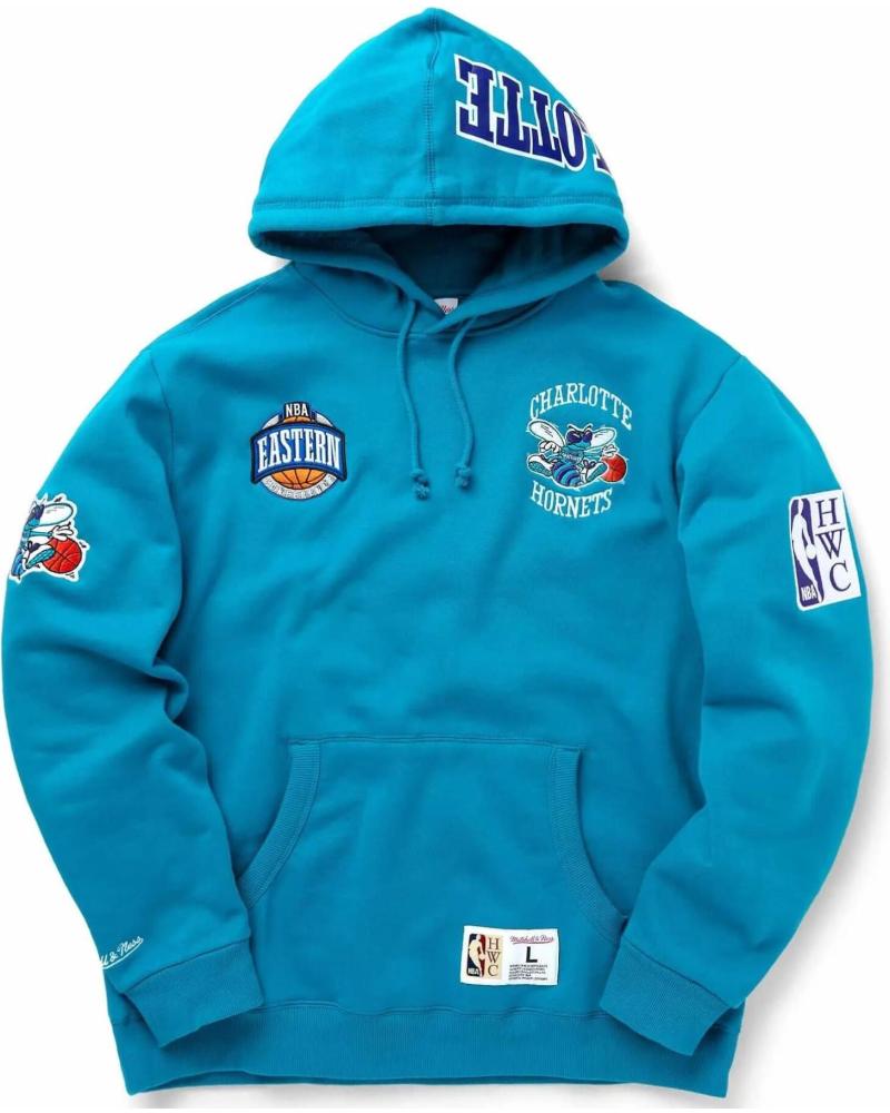 MITCHELL NESS SUDADERA CHARLOTTE HORNETS CITY COLLECTION FLEECE HOODY MITC 1
