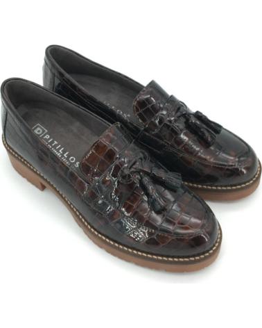 PITILLOS PITRA 13817 BROWN LOAFER FOR WOMEN MARRóN